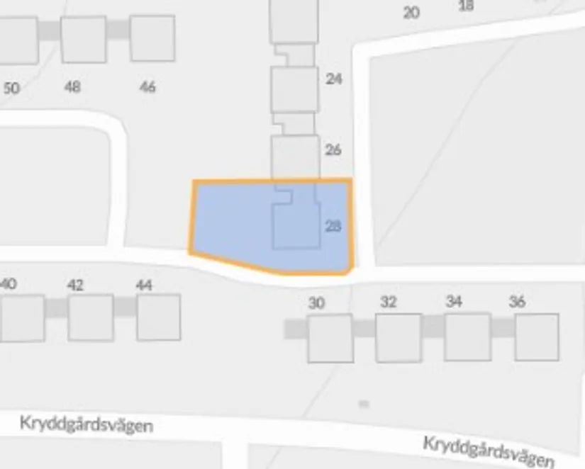 Villa, Radhus, Kryddgårdsvägen 28, Slagsta, Botkyrka