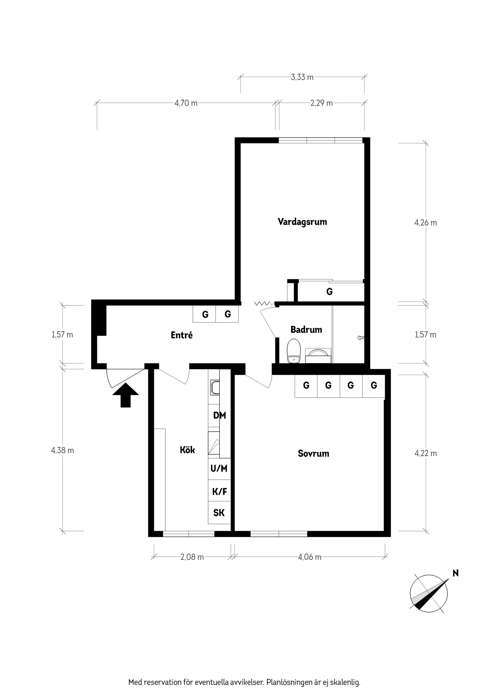 Bostadsrätt, Intagsgatan 6b, Kålltorp, Göteborg