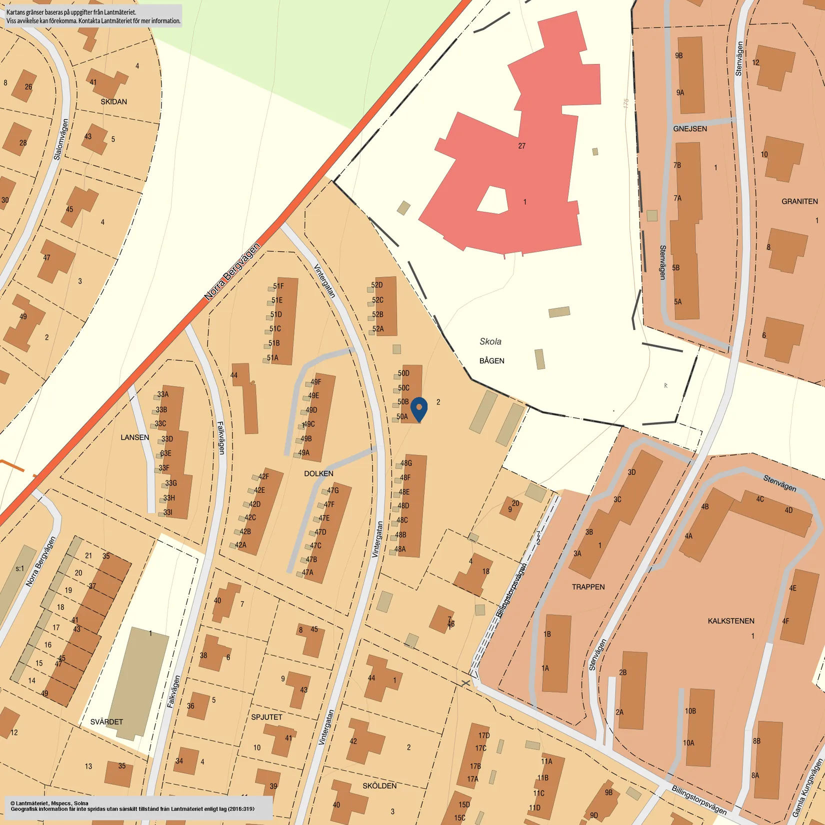 Bostadsrätt, Vintergatan 50A, Billingssluttningen, Skövde
