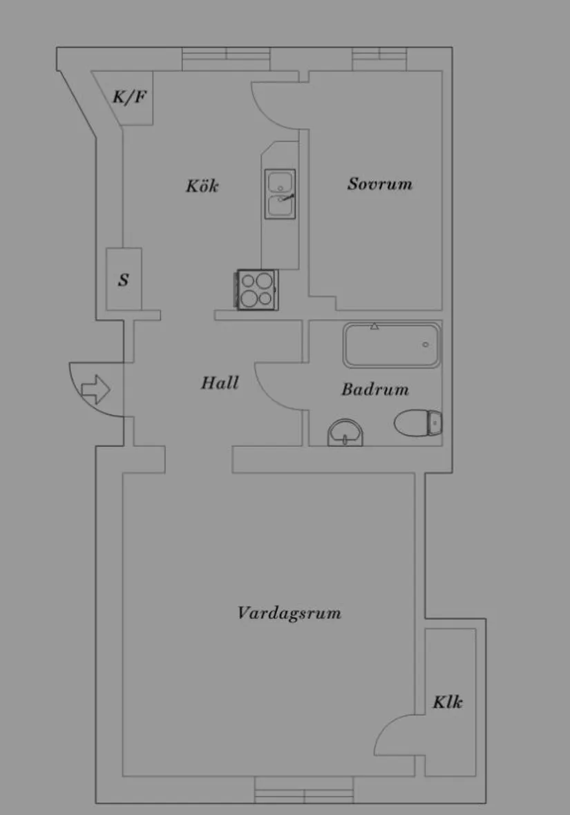 Bostadsrätt, Mariagatan 9B, Kungsladugård, Göteborg