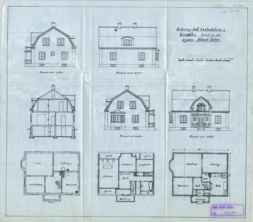 Villa, Barrvägen 1, Broddbo, Sala