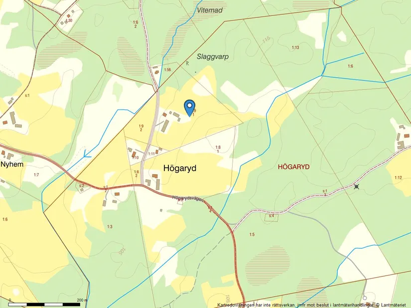Gård/Skog, Högarydsvägen 59, Hishult, Laholm