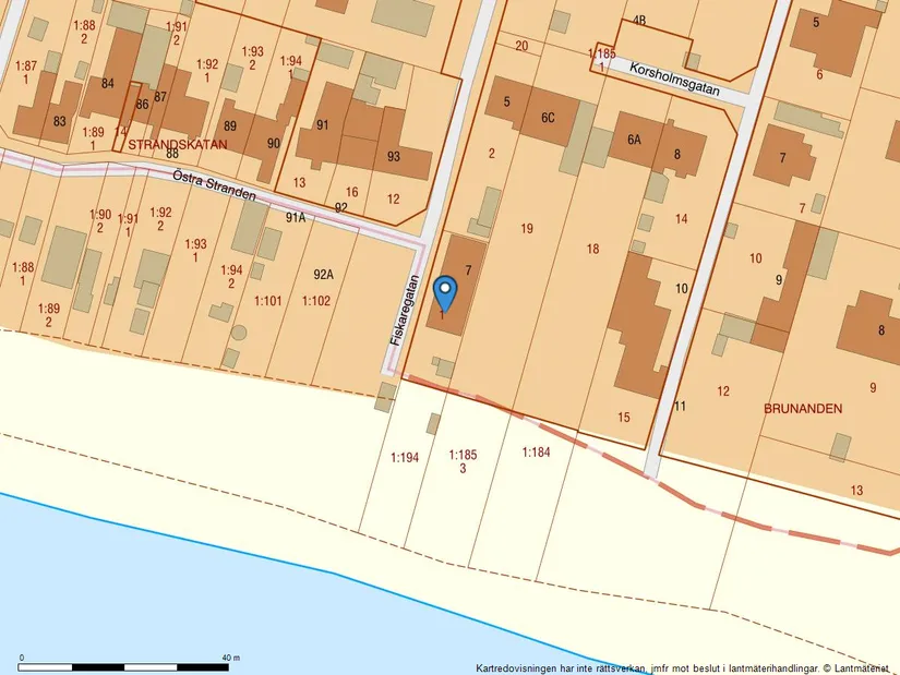 Villa, Fiskaregatan 7, Östra Stranden, Trelleborg