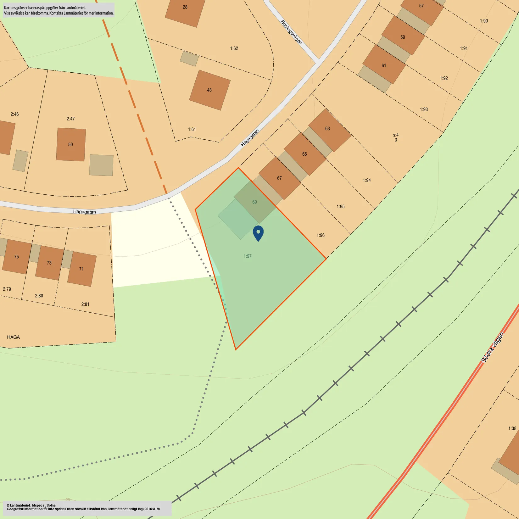 Radhus, Hagagatan 69, Haga, Härnösand