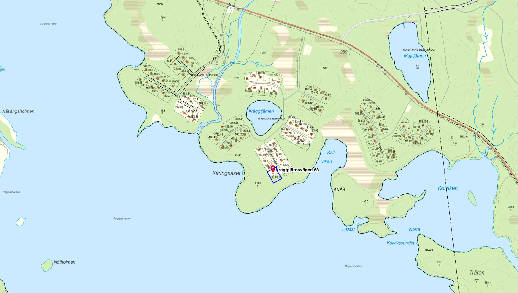 Fritidshus, Kräggtjärnsvägen 68, Mora