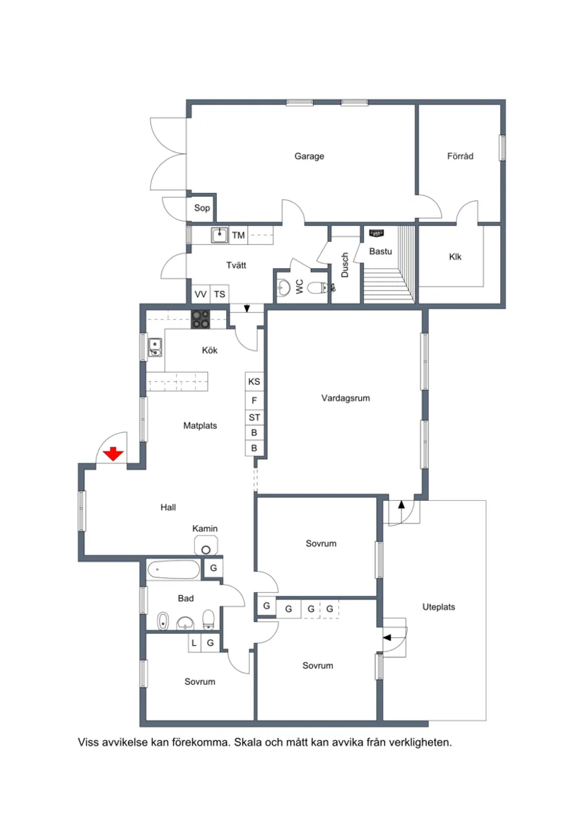 Villa, Falkvägen 5, Malå