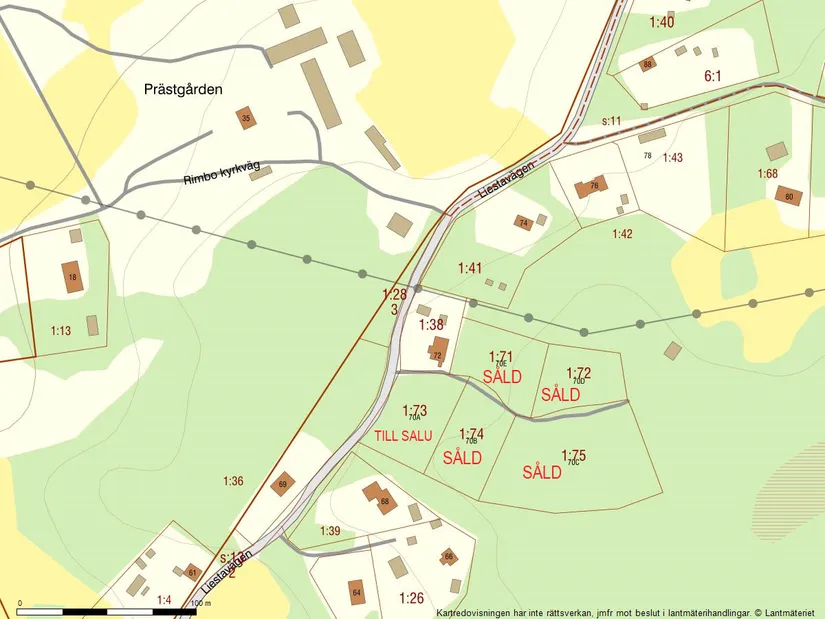 Tomt, Liestavägen 70A, Rimbo, Norrtälje