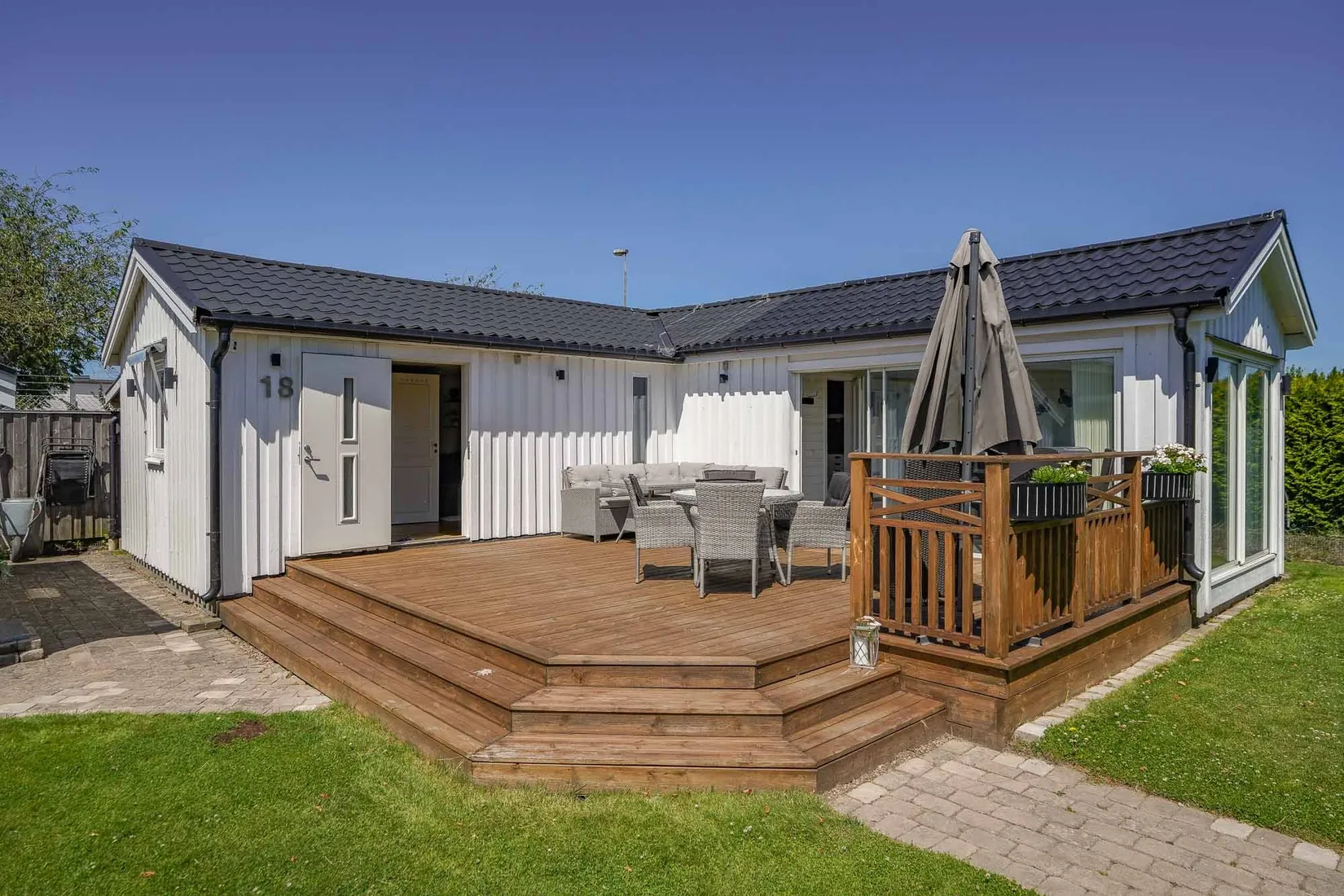 Fritidshus, Rosgatan 18, Fritidsområdet Västervall, Östra stranden, Halmstad