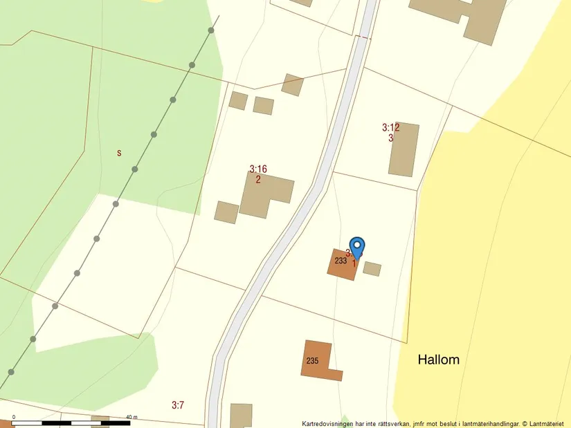Villa, Hallom 233, Berg