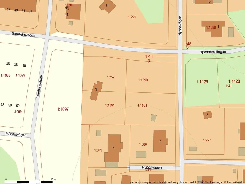 Tomt, Nyponvägen 9, Ormsta, Vallentuna