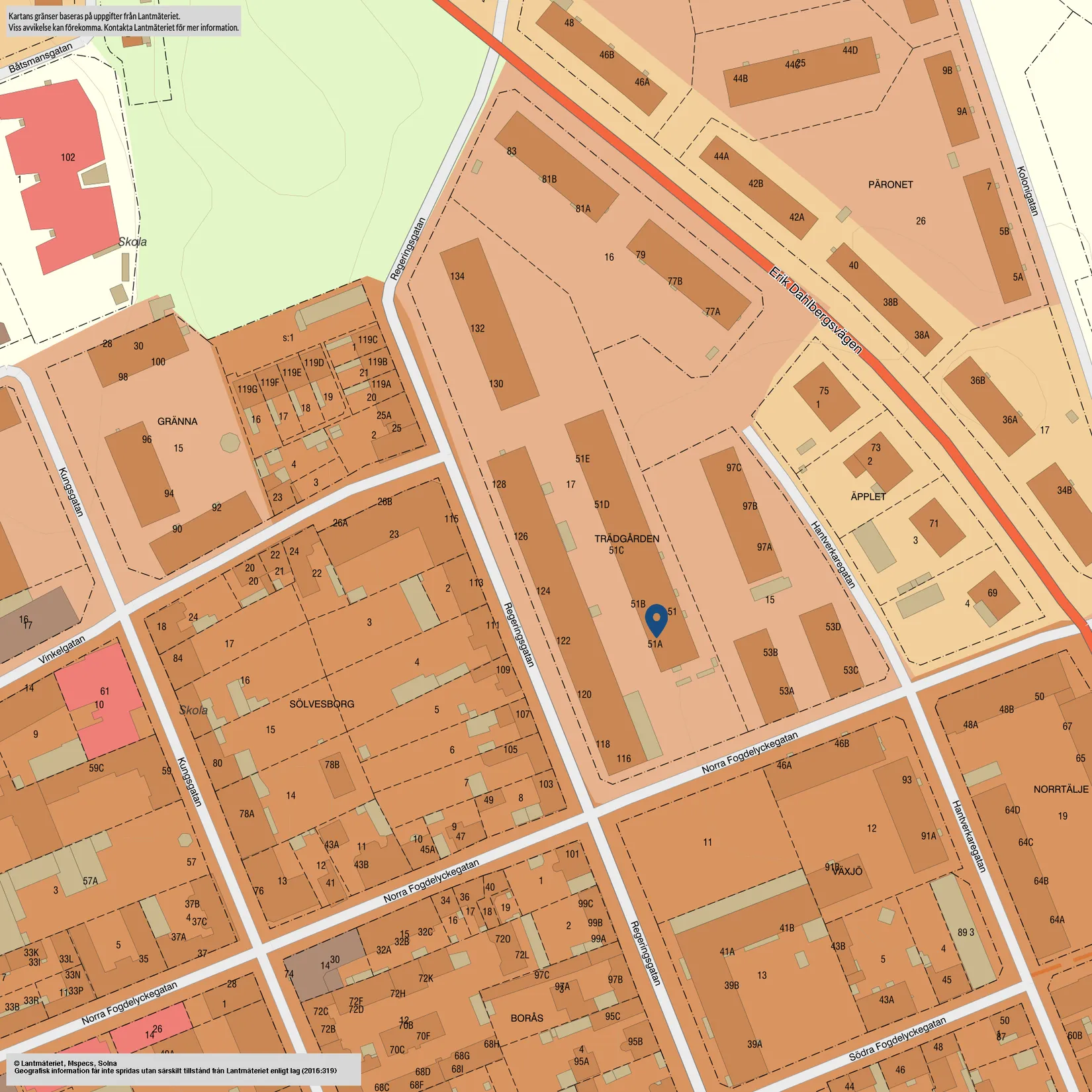 Bostadsrätt, Norra Fogdelyckegatan 51A, Centralt, Karlshamn