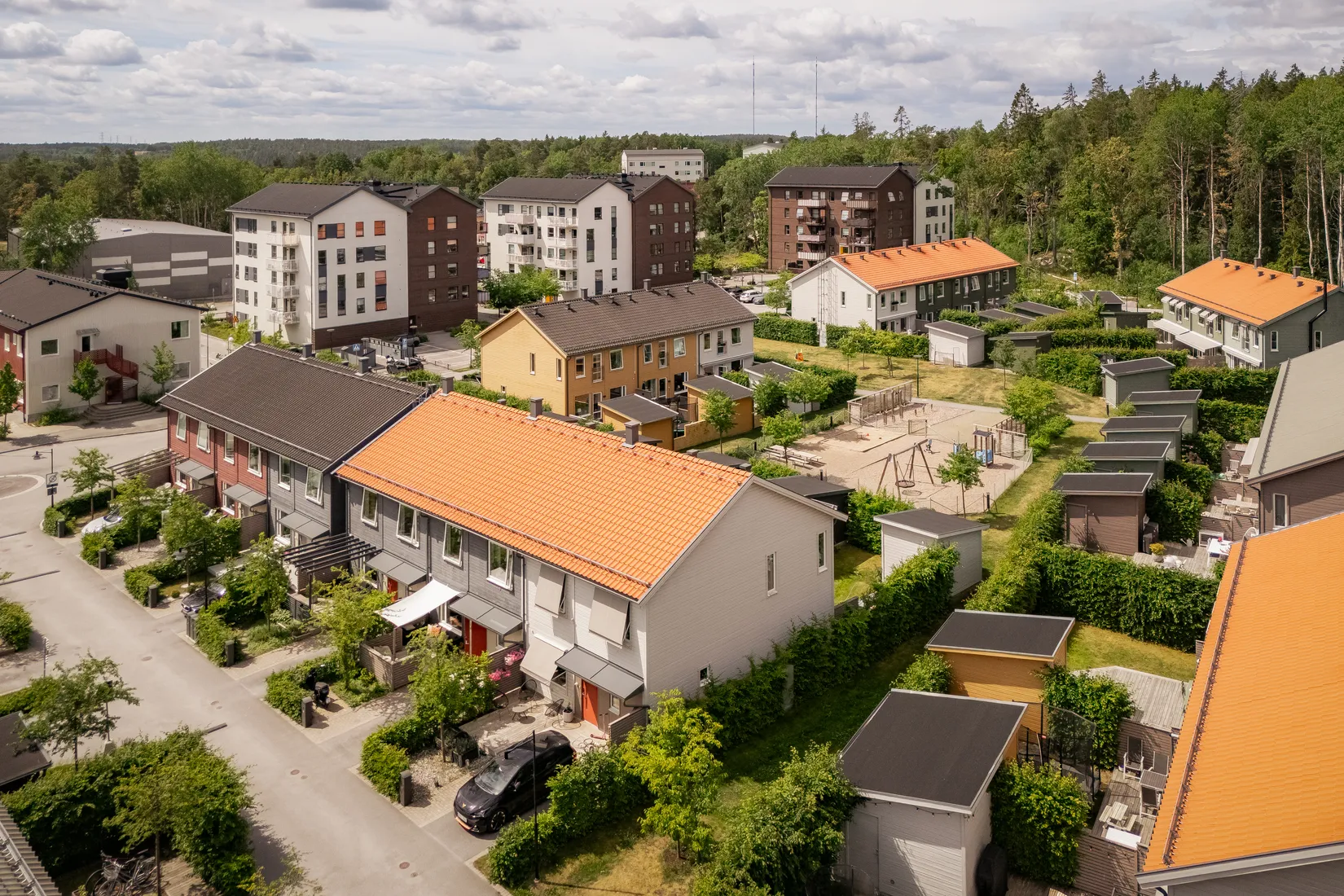 Radhus, Tollare Ängsväg 9, Tollare, Nacka