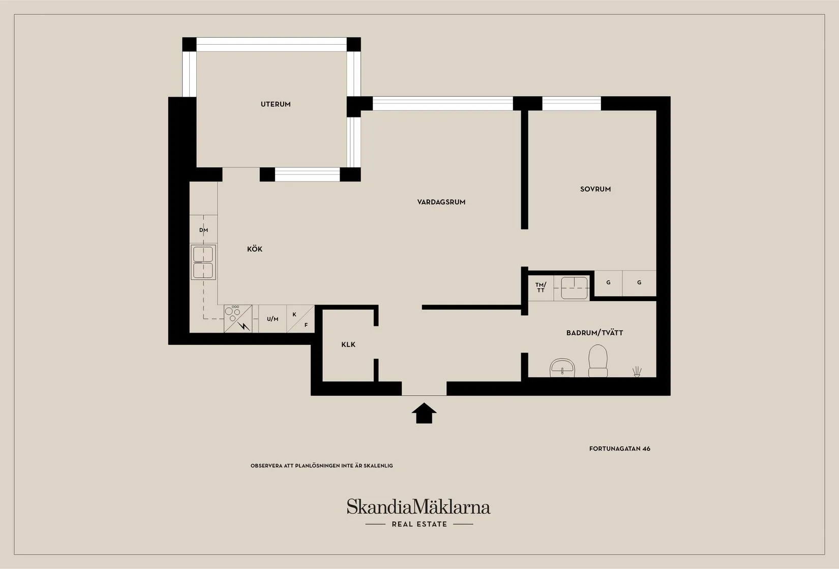 Bostadsrätt, Fortunagatan 46, Kålgården, Jönköping