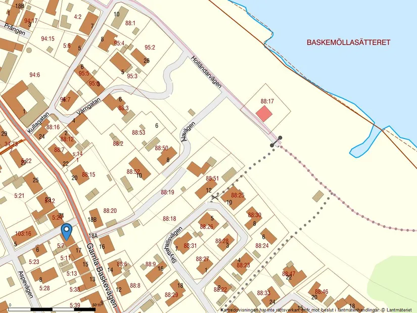 Villa, Gamla Baskevägen 19, Baskemölla, Simrishamn