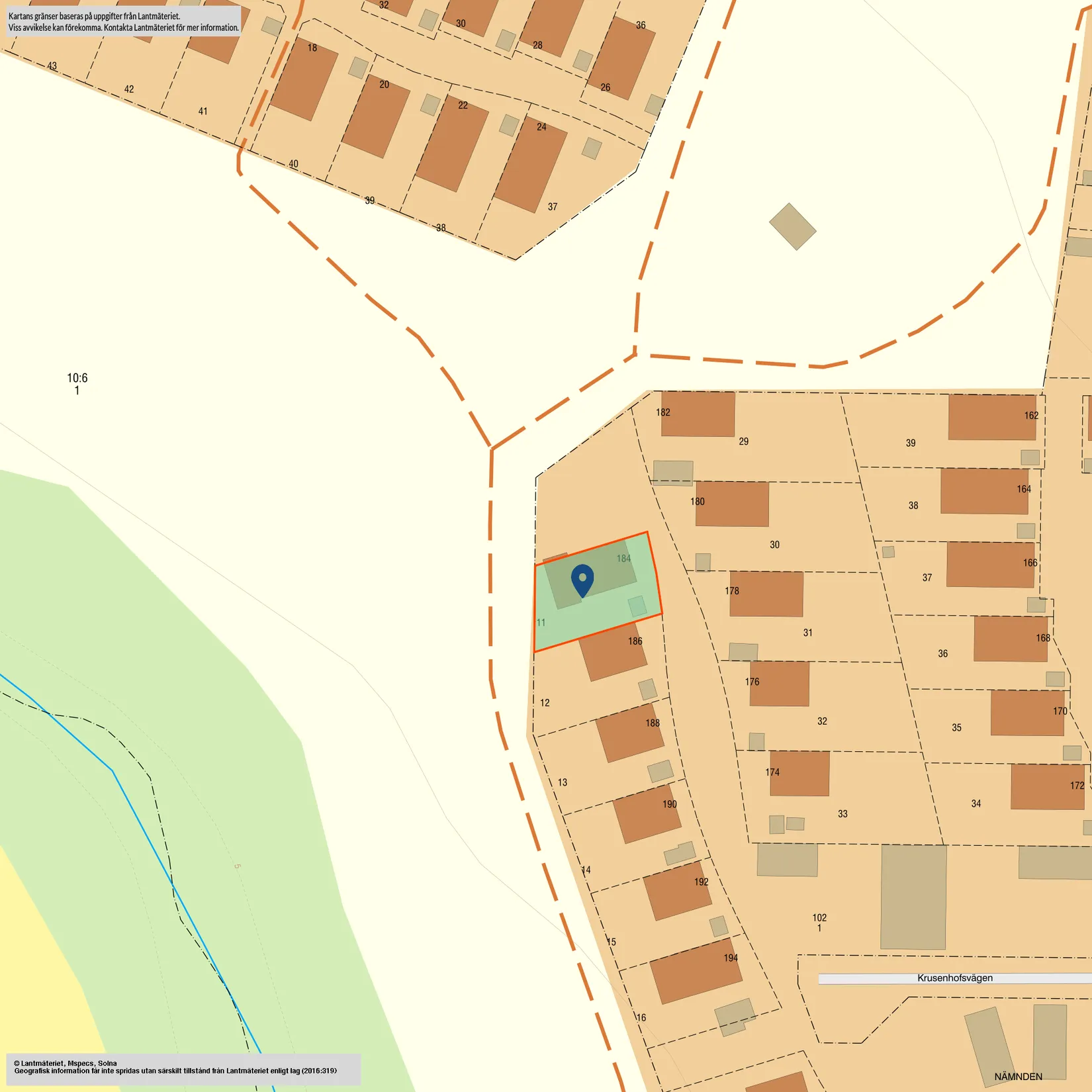 Radhus, Krusenhofsvägen 184, Åby, Norrköping