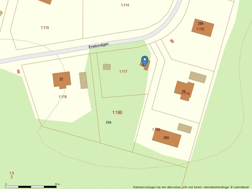 Tomt, Enebovägen 24, Alster, Karlstad