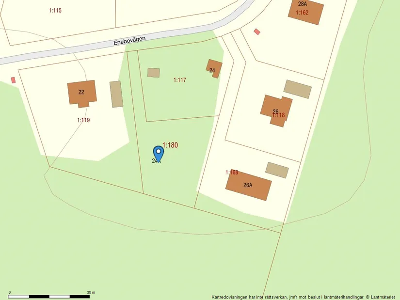Tomt, Enebovägen 24A, Alster, Karlstad