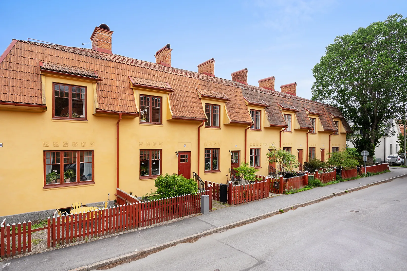 Radhus, Margaretavägen 28, Gamla Enskede, Stockholm