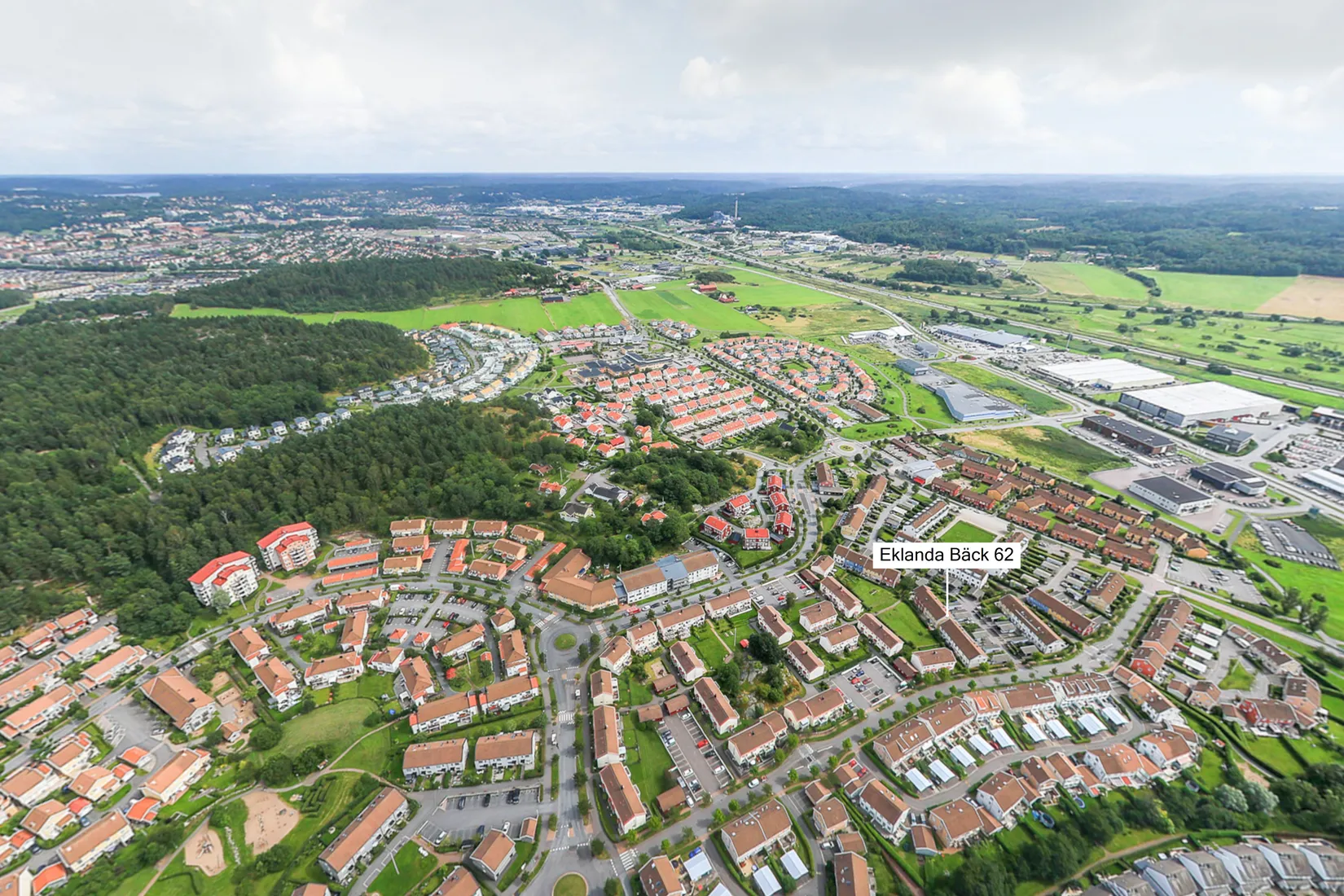Radhus, Eklanda Bäck 62, Eklanda, Mölndal