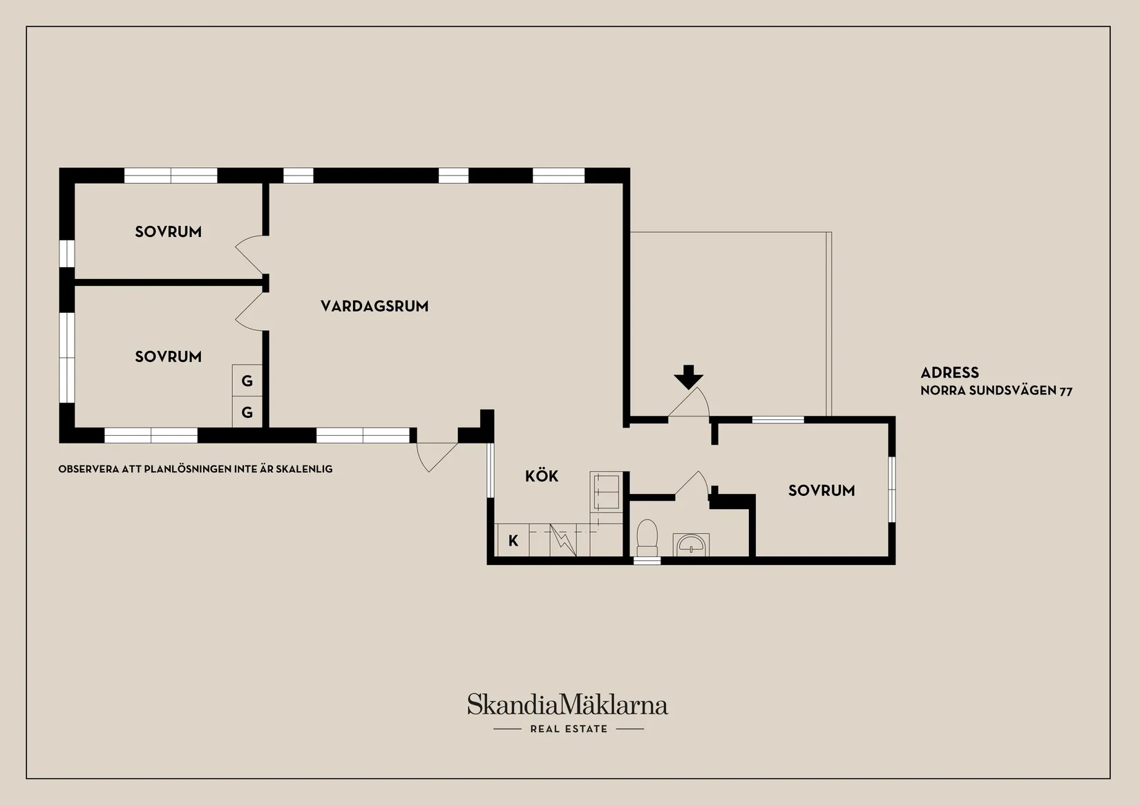 Villa, Norra Sundsvägen 77, Sund, Trosa