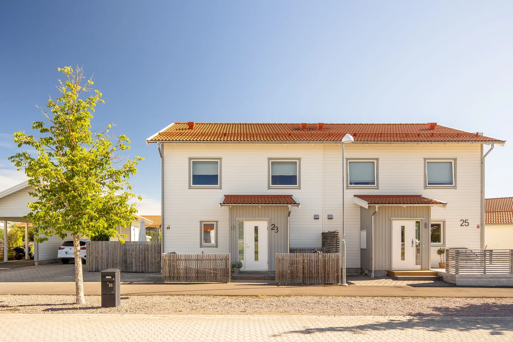 Villa, Radhus, Lassagårdsgatan 23, Trädgårdsstaden, Skövde