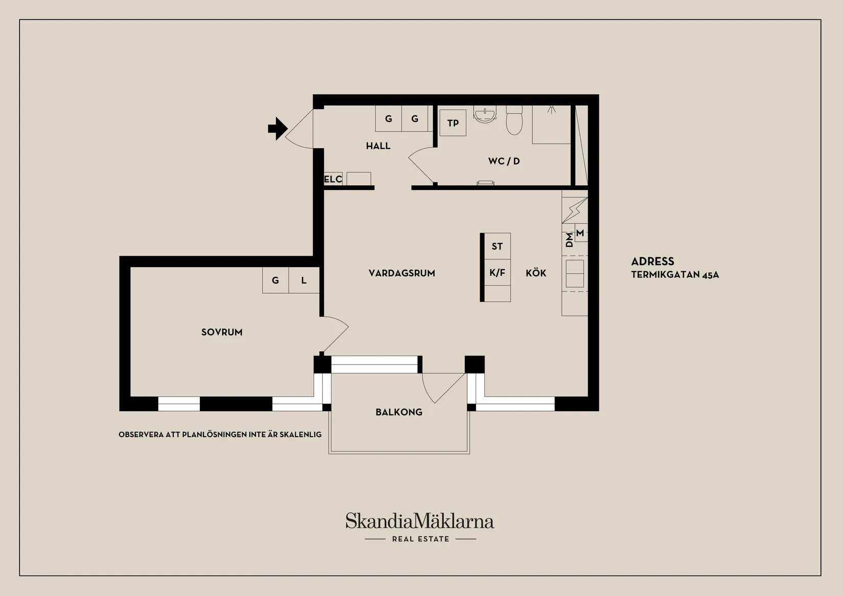 Bostadsrätt, Termikgatan 45A, Södra Ladugårdsängen, Örebro