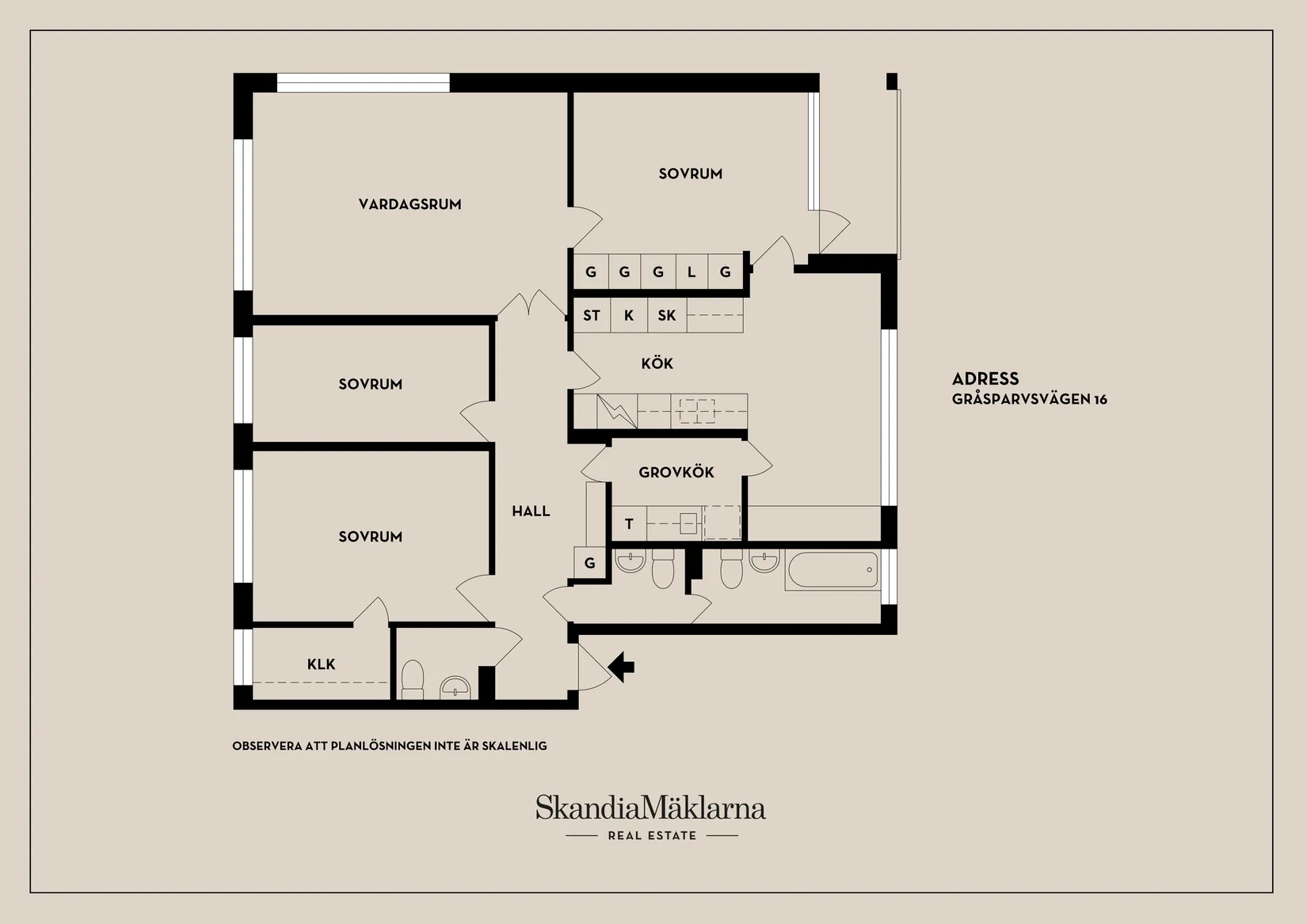 Bostadsrätt, Gråsparvsvägen 16, Råby, Västerås