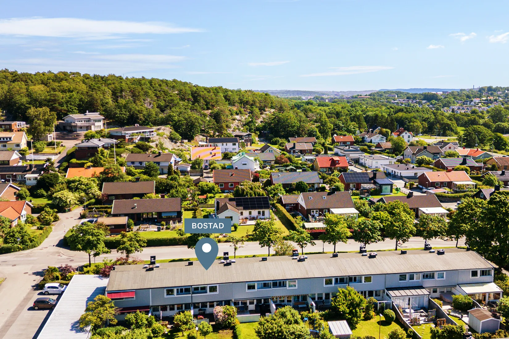 Villa, Radhus, Bronsåldersgatan 28, Kannebäck - Näset, Göteborg