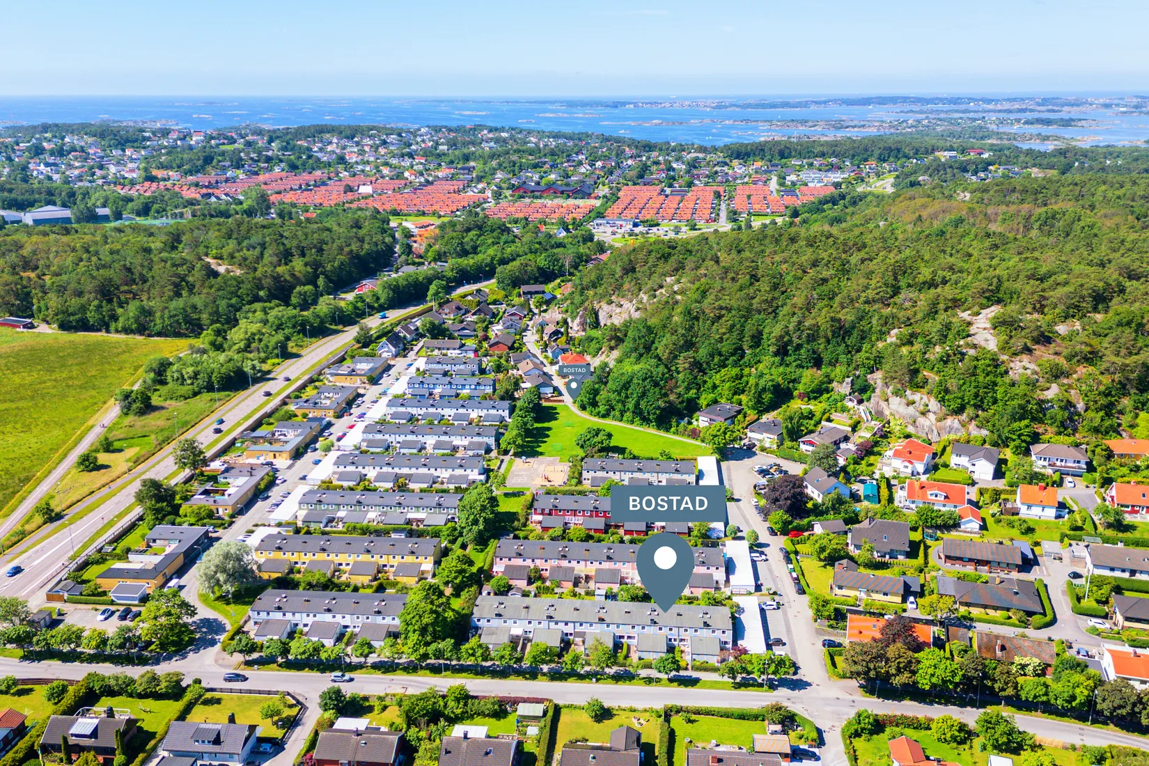 Villa, Radhus, Bronsåldersgatan 28, Kannebäck - Näset, Göteborg