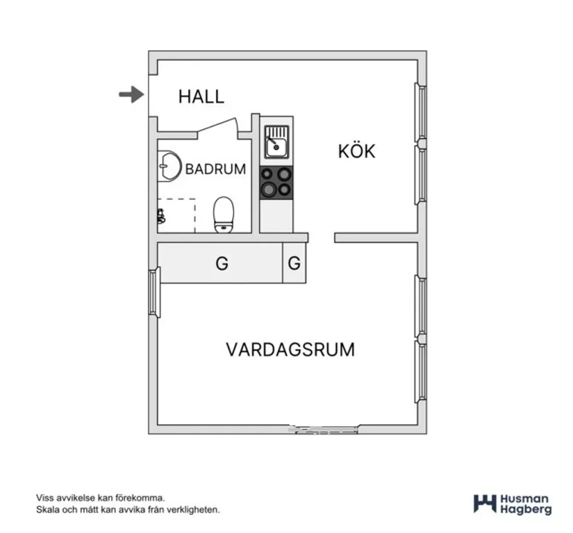 Bostadsrätt, Rådhusesplanaden 17C, Centrum, Umeå