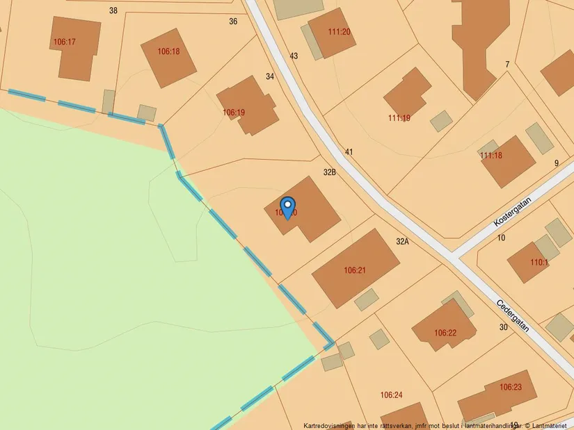 Villa, Cedergatan 32B, Hagen, Göteborg
