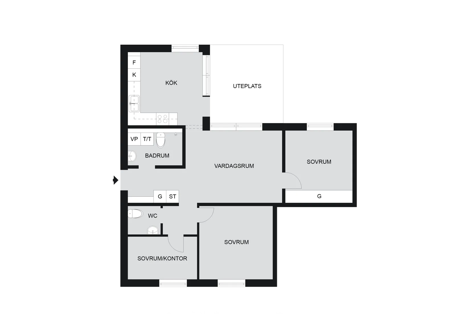 Bostadsrätt, Flygkårsvägen 27C, Hägernäs, Täby