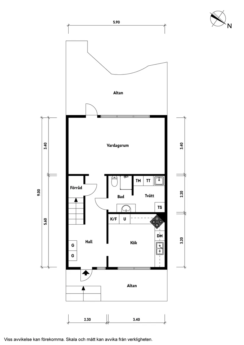 Villa, Radhus, Klintvägen 5E, Frillesås tätort, Kungsbacka
