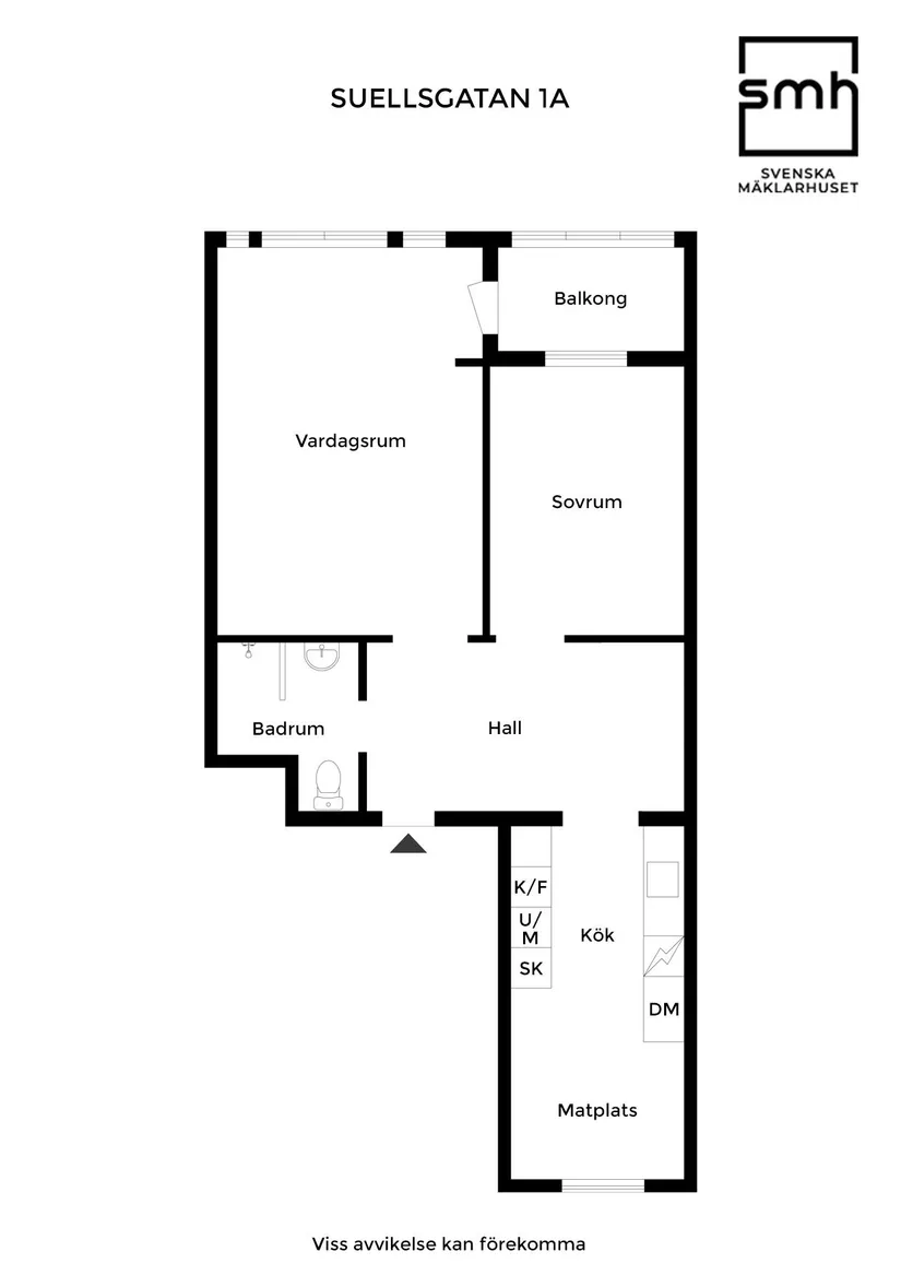 Bostadsrätt, Suellsgatan 1A, Väster, Landskrona