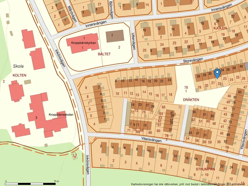 Villa, Radhus, Storsvängen 30, Norra Kroppkärr, Karlstad