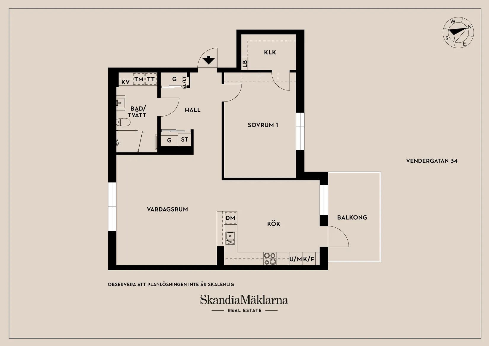 Bostadsrätt, Vendergatan 34, Kongahälla, Kungälv