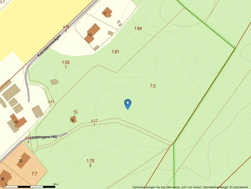 Tomt, Dalslingans väg 24, Östra Kullavik, Kungsbacka