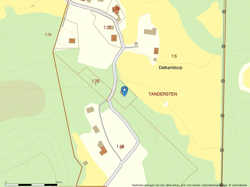 Tomt, Tandersten 6, Eskilstuna