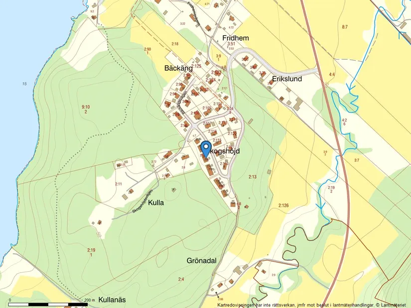 Bostadsrätt, Bäckängsvägen 23D, Mark