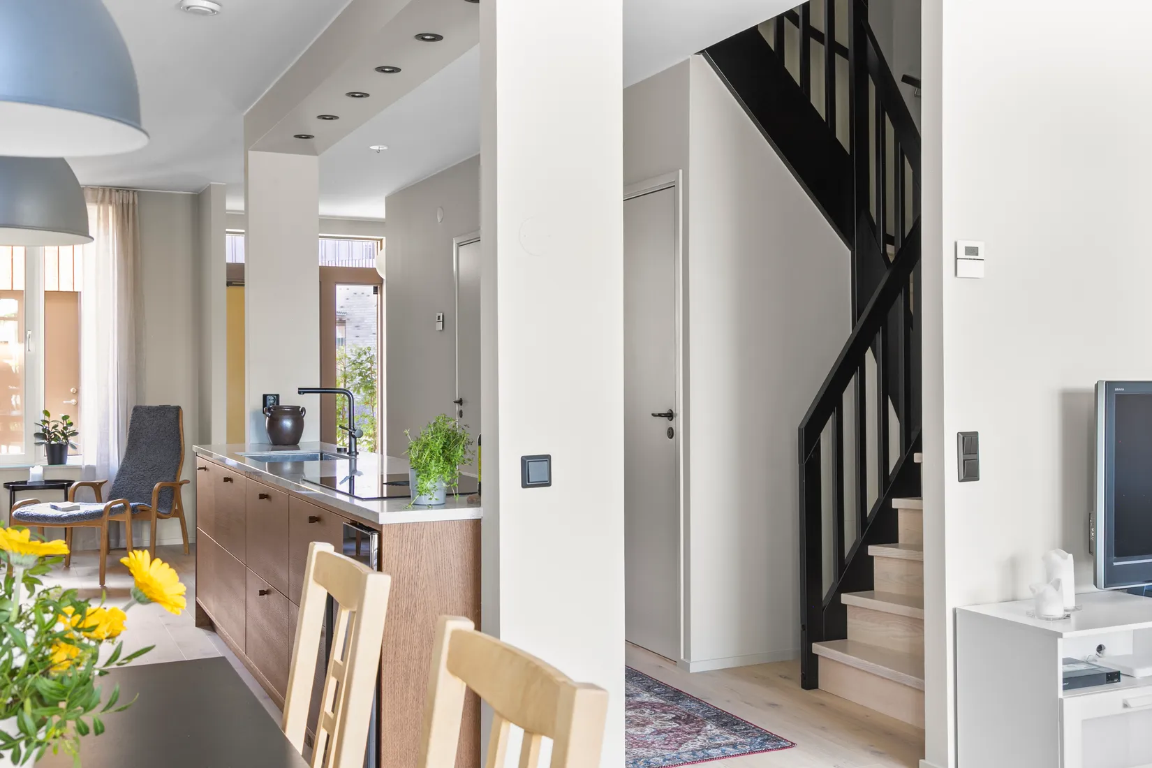 Villa, Radhus, Kyrkogårdsvägen 5E, Oskarsdal, Varberg