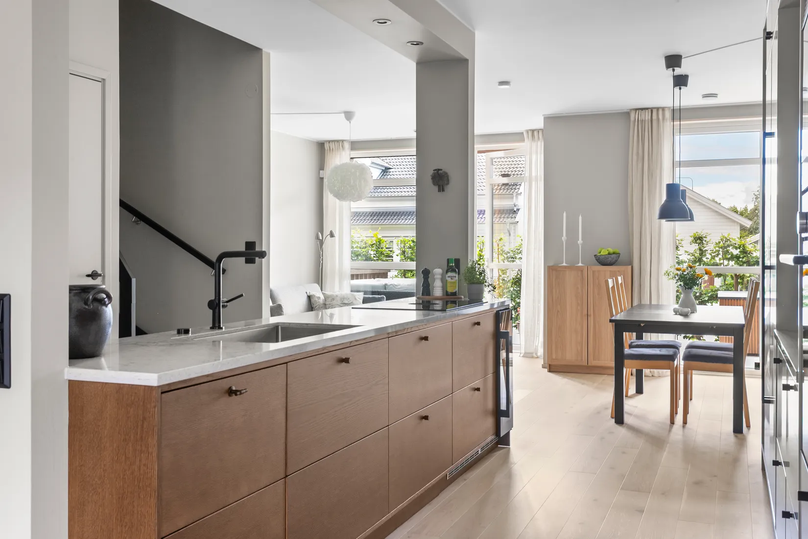Villa, Radhus, Kyrkogårdsvägen 5E, Oskarsdal, Varberg