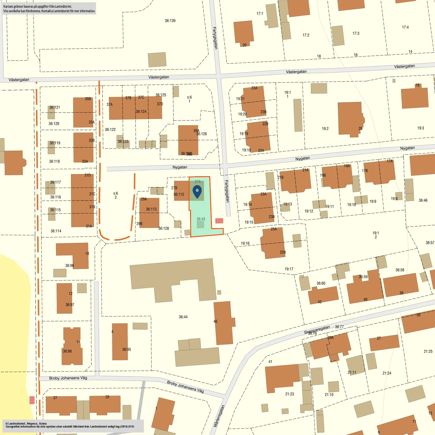Radhus, Nygatan 27A, Brantevik, Simrishamn