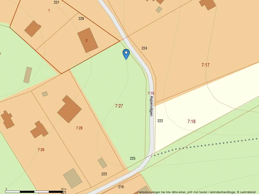 Tomt, Aspenvägen 225 & 227, Tumba, Botkyrka