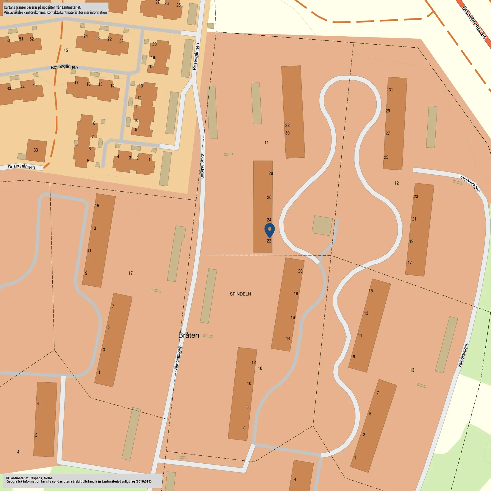 Bostadsrätt, Akaciastigen 22, Mariestad