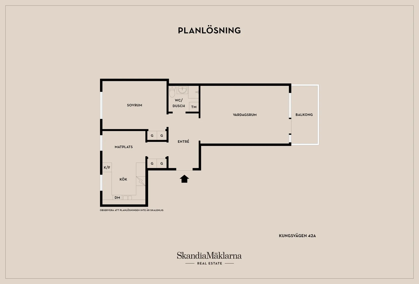 Bostadsrätt, Kungsvägen 42A, Mjölby