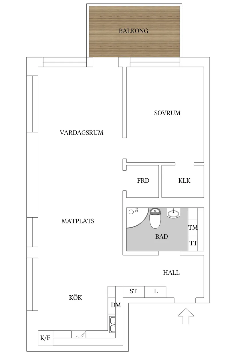 Bostadsrätt, Karlsbodavägen 42, vån 4, Bromma - Mariehäll, Stockholm