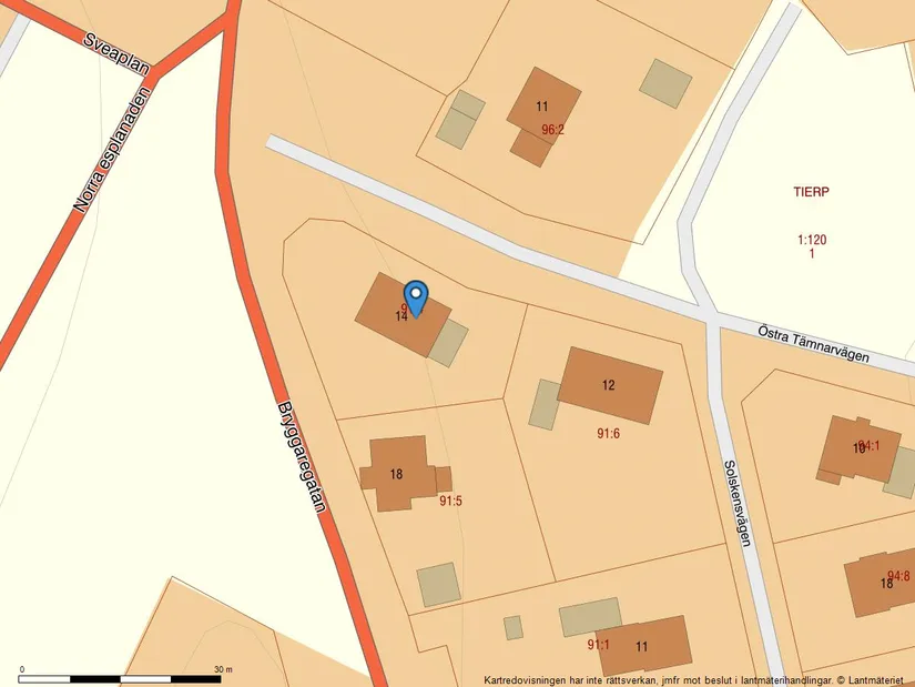 Villa, Östra Tämnarvägen 14, Tierp