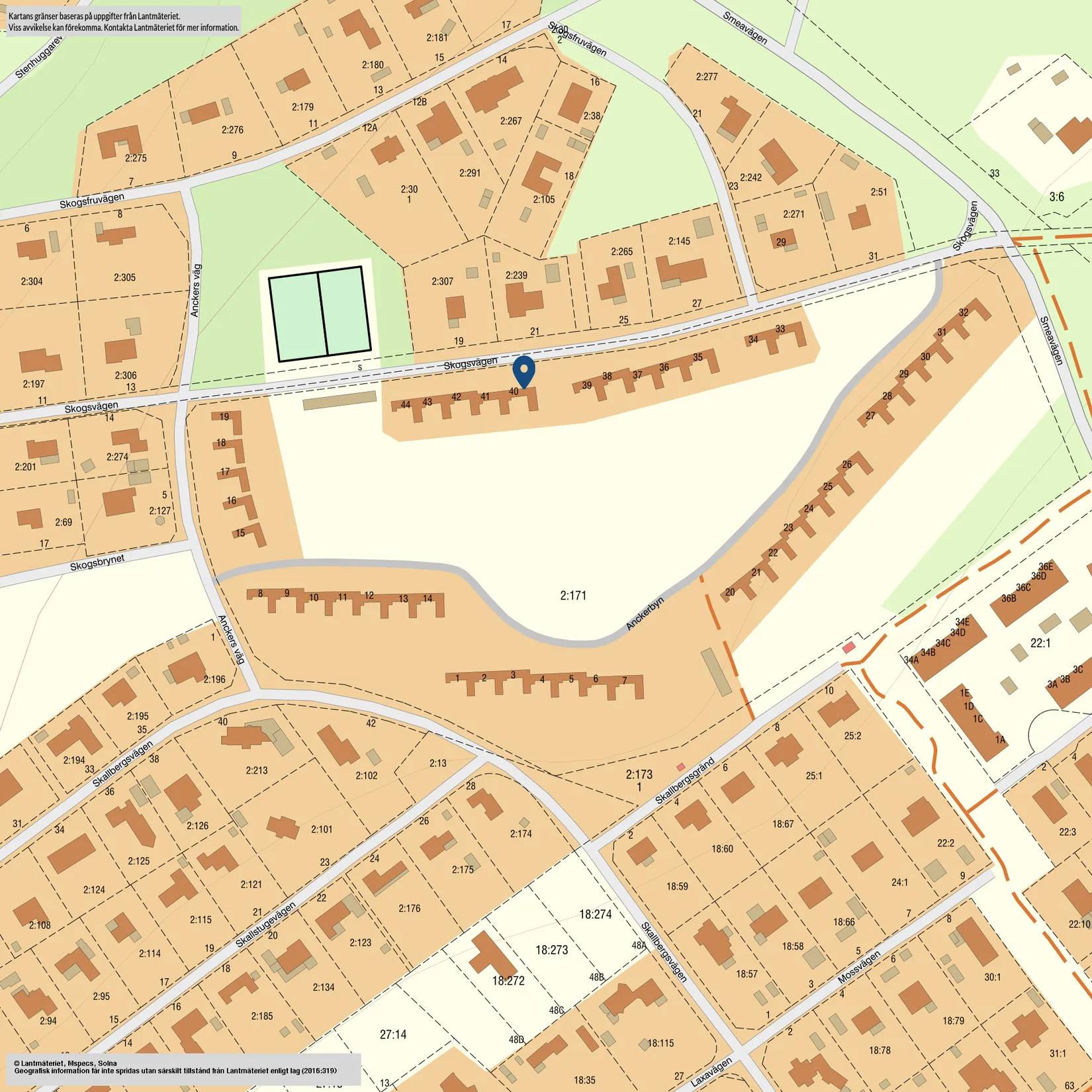 Radhus, Anckerbyn 40, Haverdal, Halmstad