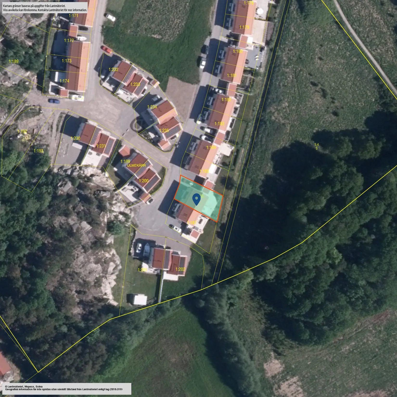 Radhus, Ulmekärrsgården 21, Grebbestad, Tanum