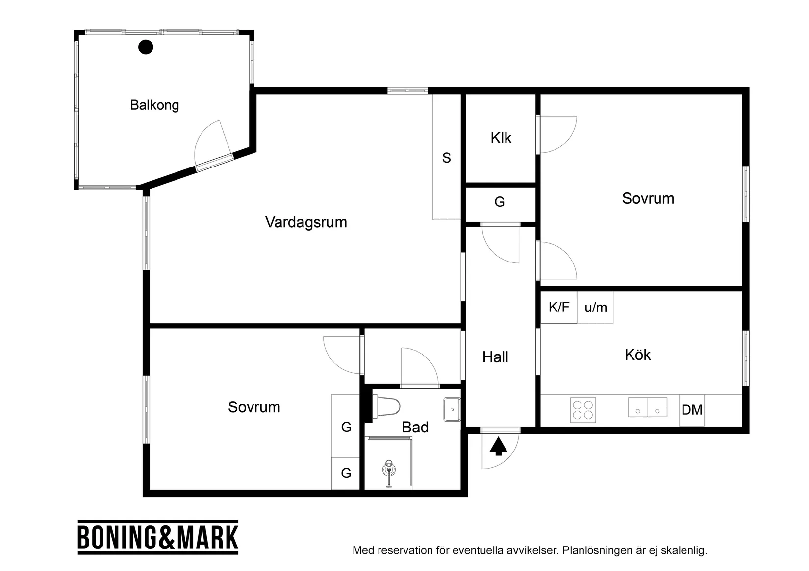 Bostadsrätt, Engelbrektsgatan 20 B, Centrum, Trelleborg